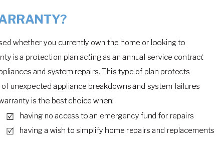 home warranty plumbing coverage